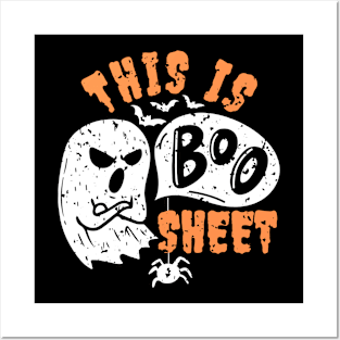 This Is Boo Sheet Funny Ghost Halloween Costume Men Women Posters and Art